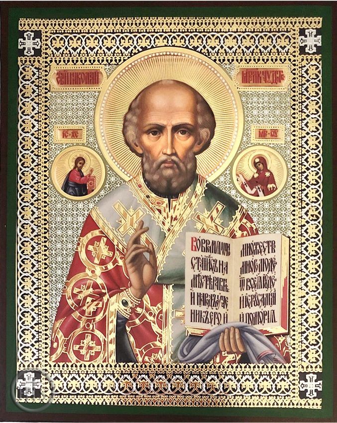 Product Picture - St Nicholas the Wonderworker, Orthodox Christian Icon, SF-18
