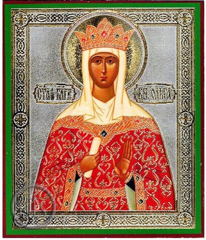 Product Pic - St. Olga, Orthodox Christian Icon, Small