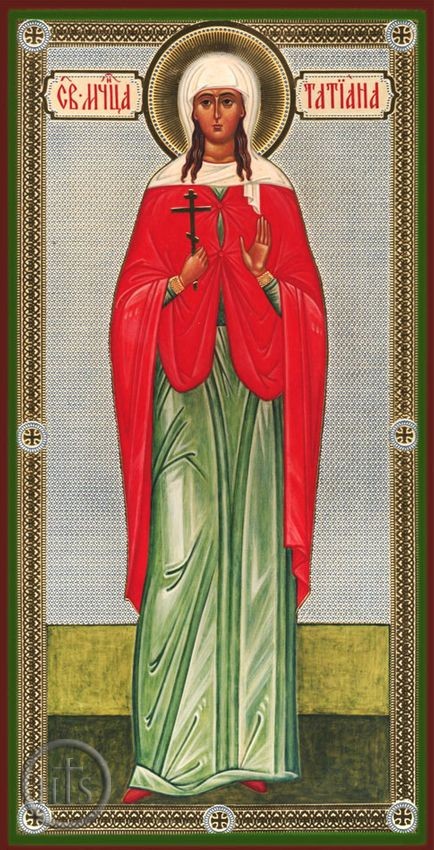 HolyTrinityStore Picture - St. Martyr Tatiana, Orthodox Christian Panel Icon 