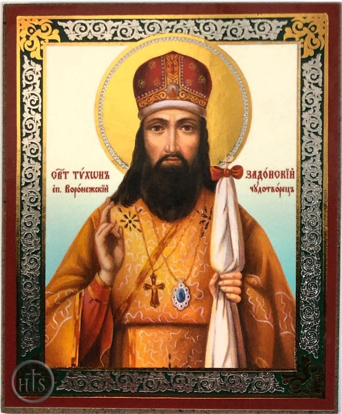 HolyTrinity Pic - Saint Tikhon of Zadonsk, Orthodox Christian Mini Icon