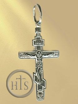 HolyTrinity Pic - Sterling Silver Orthodox Cross