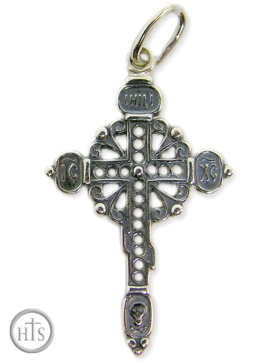 HolyTrinity Pic - Sterling Silver Christian Orthodox Cross