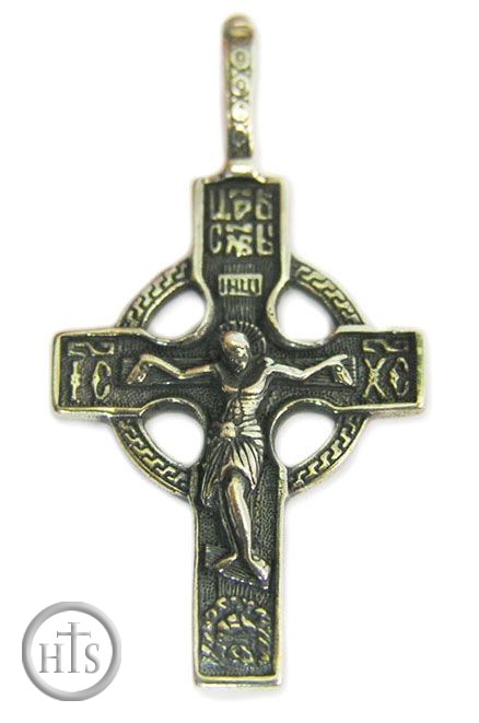 Photo - Reversible Pure Sterling Silver Orthodox Cross Crucifix