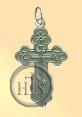 HolyTrinityStore Picture - Sterling Silver  Orthodox Cross, Small