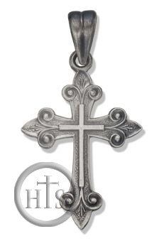 Product Image - Sterling Silver Cross with Antiqued Finish, 1 1/16