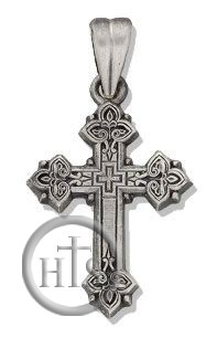 Product Image - Sterling Silver Cross with Antiqued Finish, 1