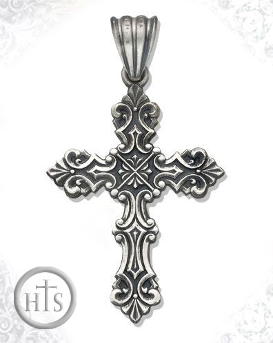 Image - Sterling Silver Cross with Antiqued Finish