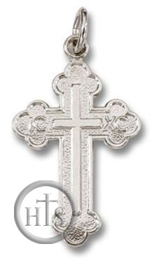 HolyTrinityStore Picture - Sterling Silver   Orthodox Cross, Small