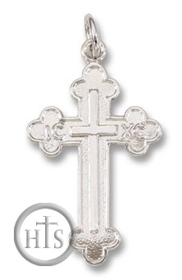 HolyTrinityStore Picture - Sterling Silver   Orthodox Cross, 1