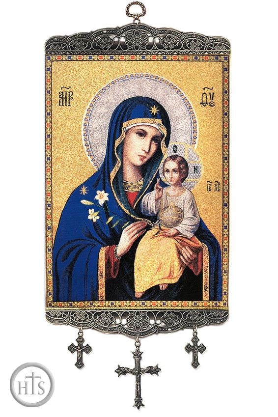 Picture - Virgin Mary The Eternal Bloom, Tapestry Icon Banner, 18
