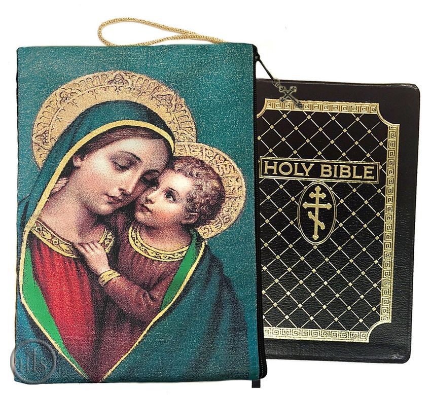 HolyTrinityStore Photo - Virgin Mary and Christ Child, Tapestry Case for Bible, iPad