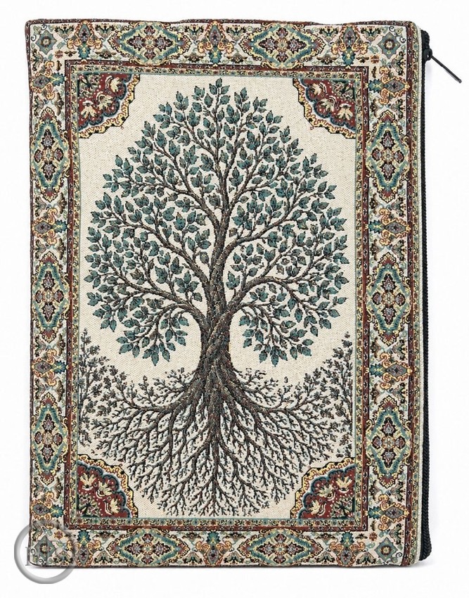 Pic - Tapestry Bible Pouch Case Holder with Tree of Life