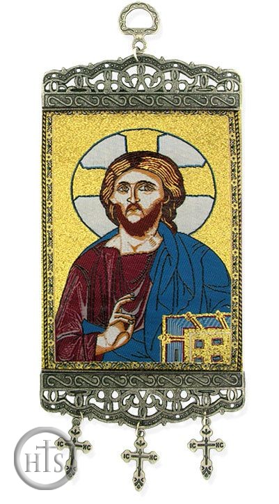 Product Picture - Christ The Teacher, Tapestry Icon Banner, ~10