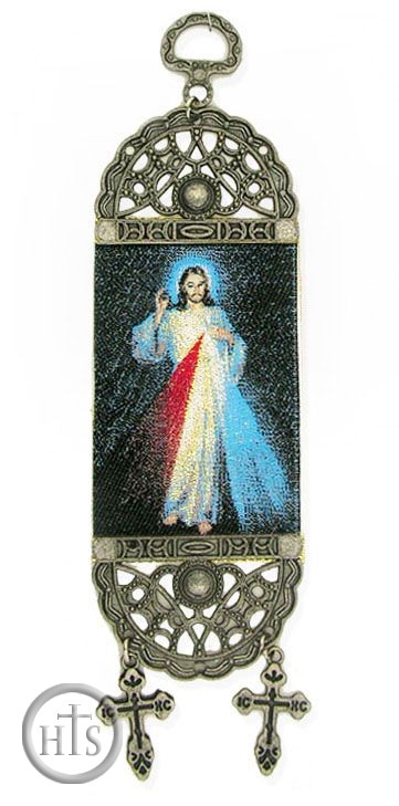 Product Picture - The Divine Mercy, Textile Art  Tapestry Icon Banner, 7