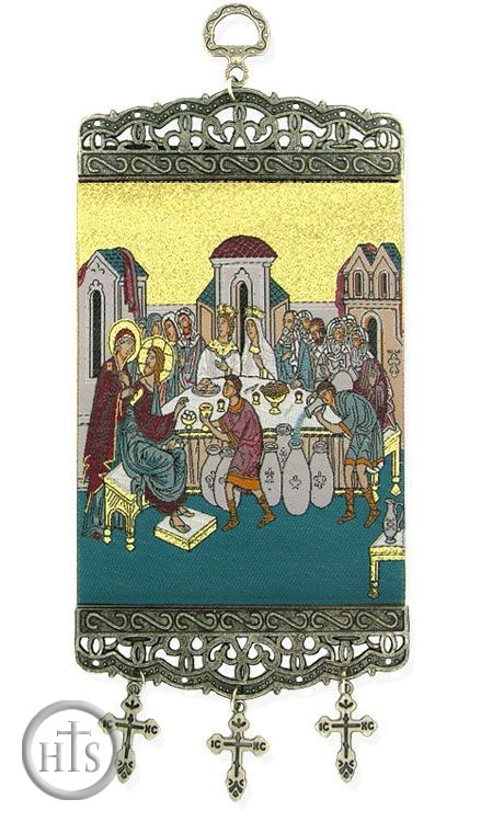 Image - Marriage at Cana, Tapestry Icon Banner, `10