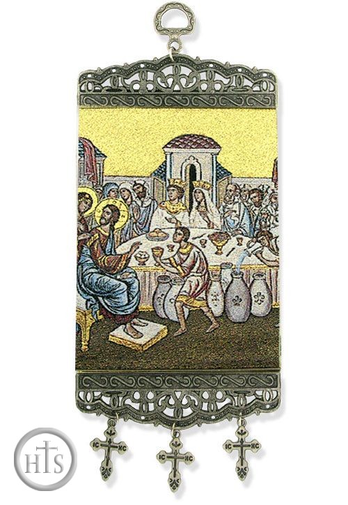 Product Photo - Marriage at Cana, Tapestry Icon Banner, ~10