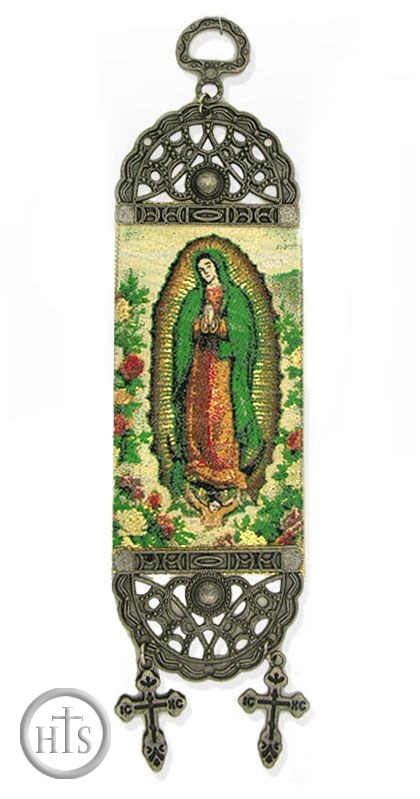 Photo - Our Lady of Guadalupe, Textile Art  Tapestry Icon Banner, 7