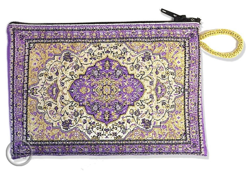 Photo - Tapestry Pouch Case Purse, Purple