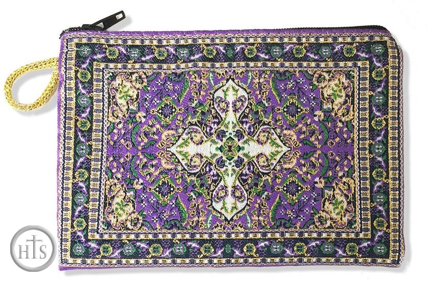 HolyTrinity Pic - Tapestry Pouch Case Purse, Purple