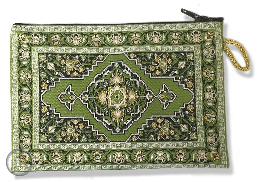 Photo - Tapestry Pouch Case Purse, Green