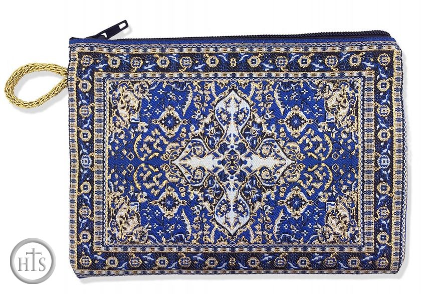 HolyTrinity Pic - Tapestry Pouch Case Purse, Blue