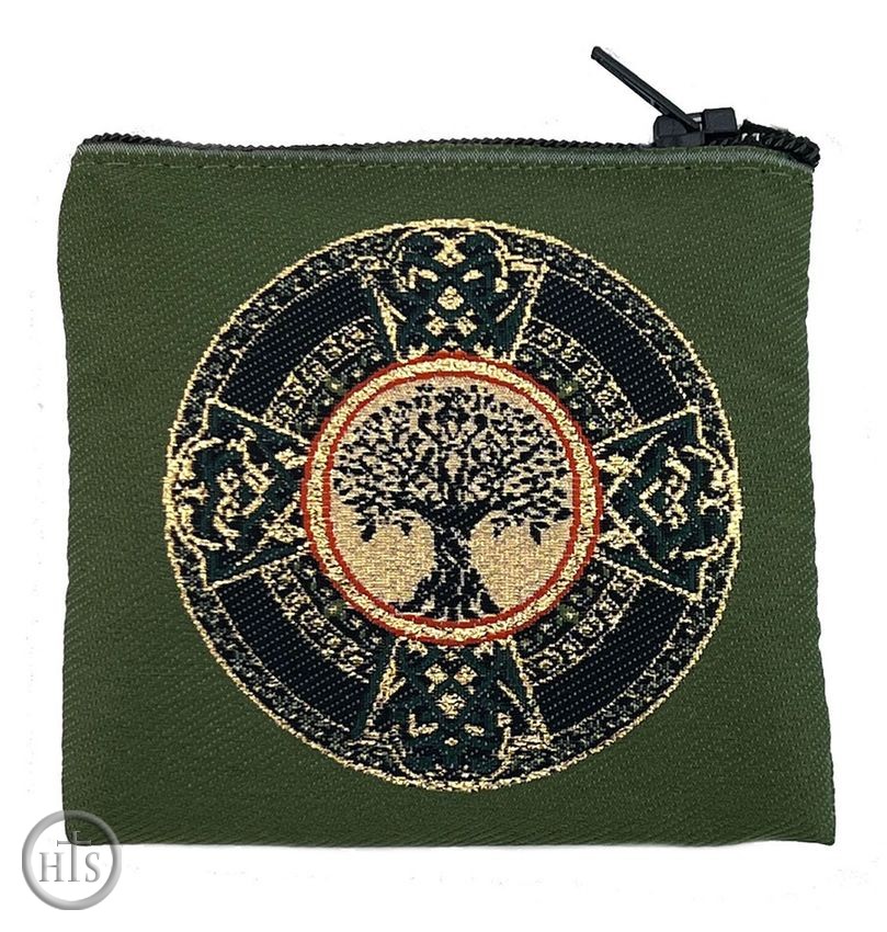Product Picture - Tapestry Cloth Pouch With Celtic Cross