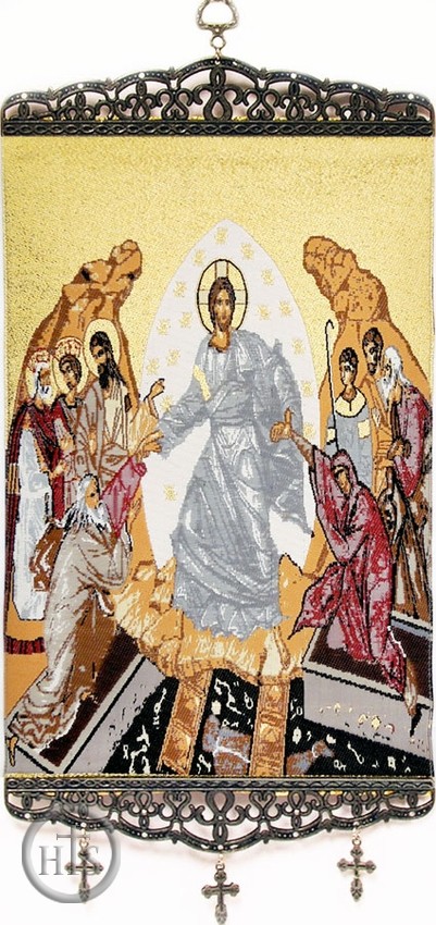 Photo - Resurrection of Christ, Tapestry Icon Banner, Medium, 13