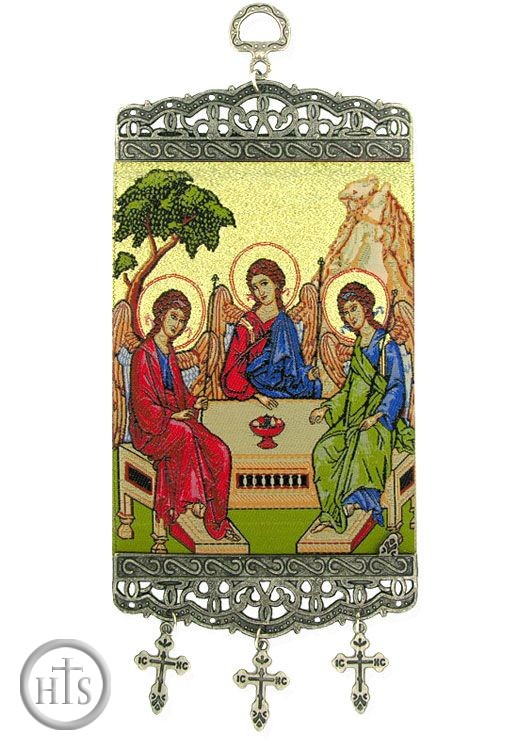 Product Pic - Old Testament Trinity, Tapestry Icon Banner, ~10