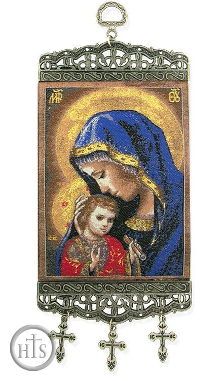 HolyTrinity Pic - Virgin Mary, Tapestry Icon Banner, ~10