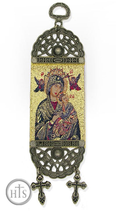 Image - Virgin of Passions - Lady of Perpetual Help, Textile Art  Tapestry Icon Banner, 7