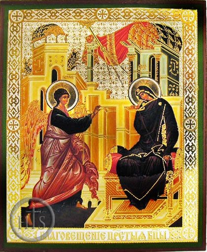 Picture - Annunciation of  Virgin Mary, Orthodox  Christian Icon, Medium