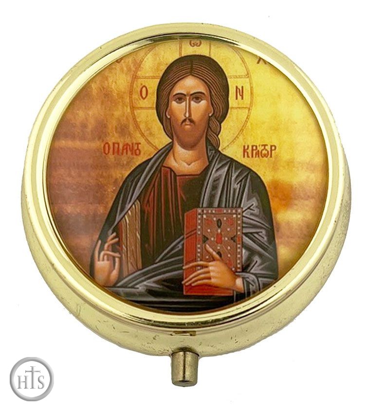 Image - Pill Box with Icon of Christ The Teacher
