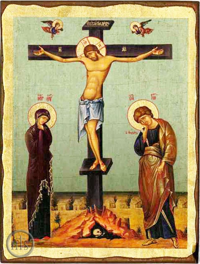 Photo - The Crucifixion, Orthodox Christian Serigraph  Icon