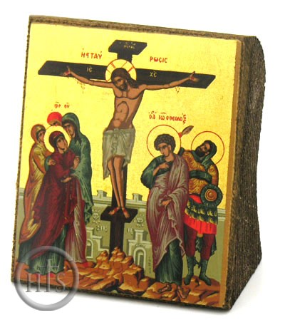 Picture - The Crucifixion,  Serigraph Mini Icon, Made in Greece