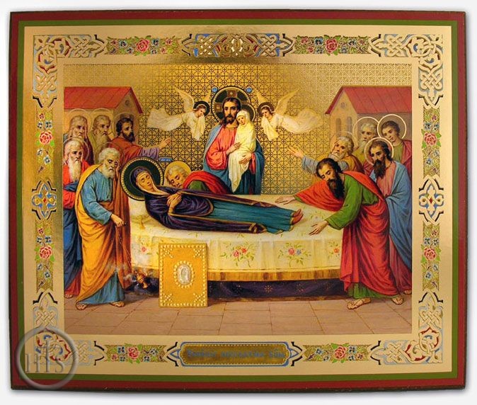 Product Photo - The Dormition (Assumption) of The Virgin Mary, Orthodox Icon 