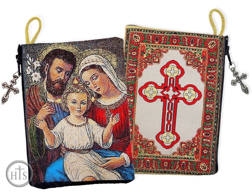 Product Pic - The Holy Family,  Rosary Icon Pouch  Case