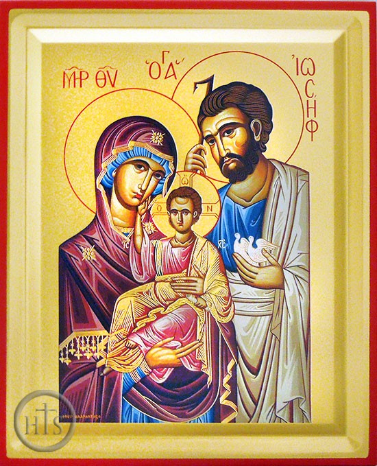 Product Photo - The Holy Family, Serigraph Icon with Stand 