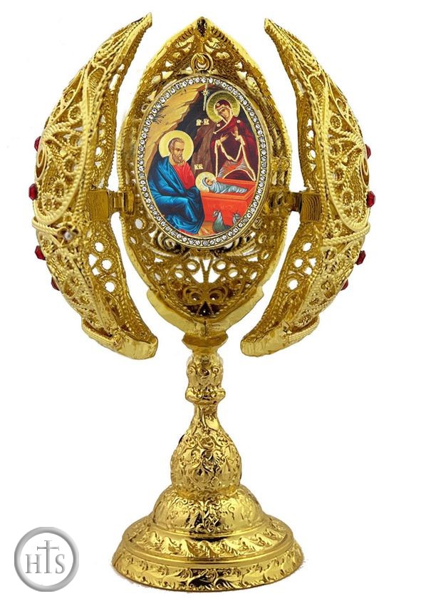 Image - The Nativity, Filigree Style Icon Egg, 6