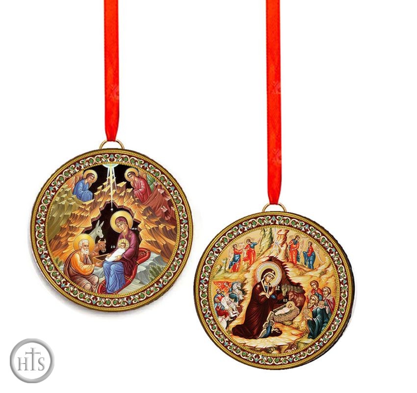 Pic - The Nativity Scenes, Round Icon Pendant