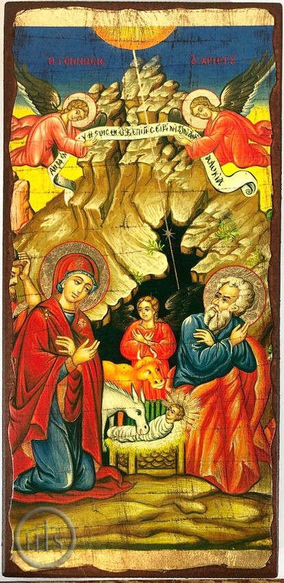 Product Image - Nativity of Christ, Greek Serigraph Panel Icon
