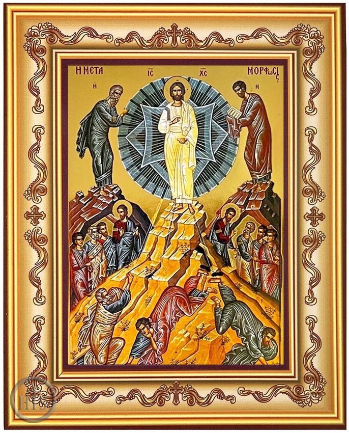 Image - The Transfiguration, Framed Orthodox Icon with Stand