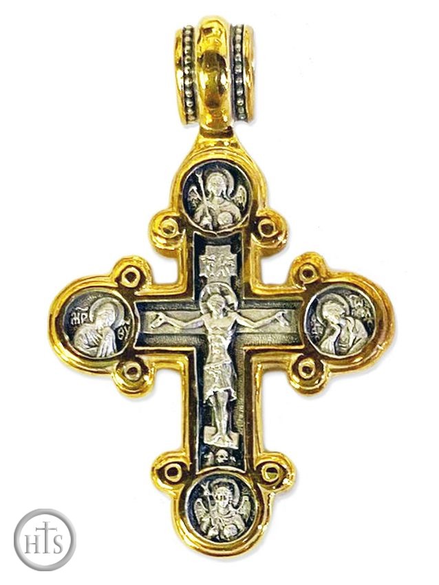 HolyTrinityStore Picture - Traditional Byzantine Style Lobed Reversible Cross