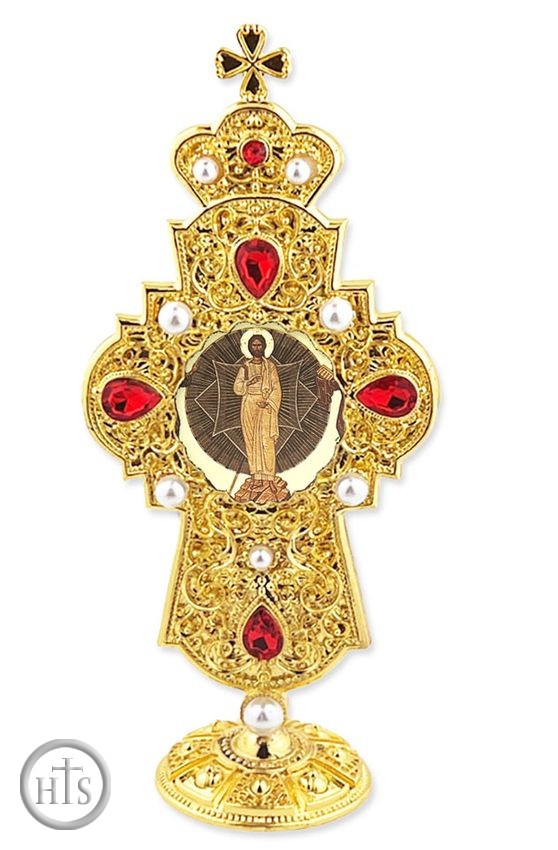 HolyTrinityStore Image - The Transfiguration, Orthodox Icon in Standing Cross