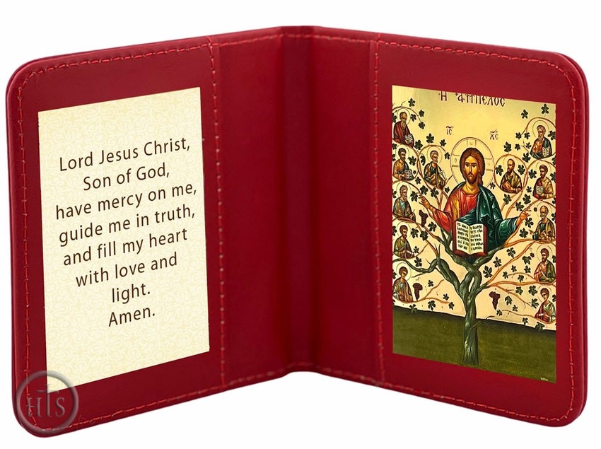 Picture - Travel Prayer Book with Christ The Vine Tree Icon and Prayer