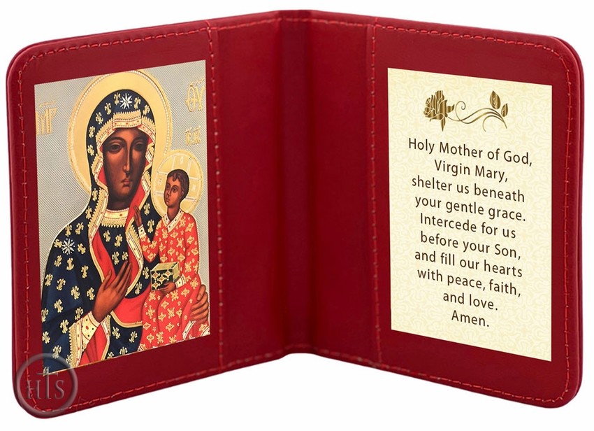 HolyTrinityStore Photo - Travel Prayer Book with Virgin Mary Czestochowa Icon and Prayer