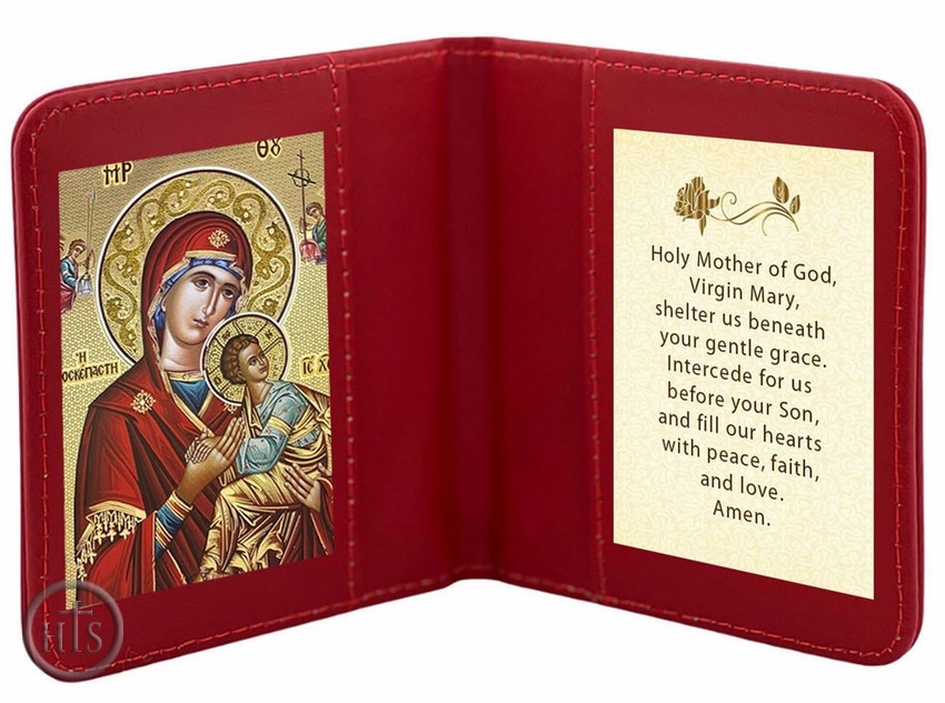 HolyTrinity Pic - Travel Prayer Book with Virgin Mary of Perpetual Help Icon and Prayer