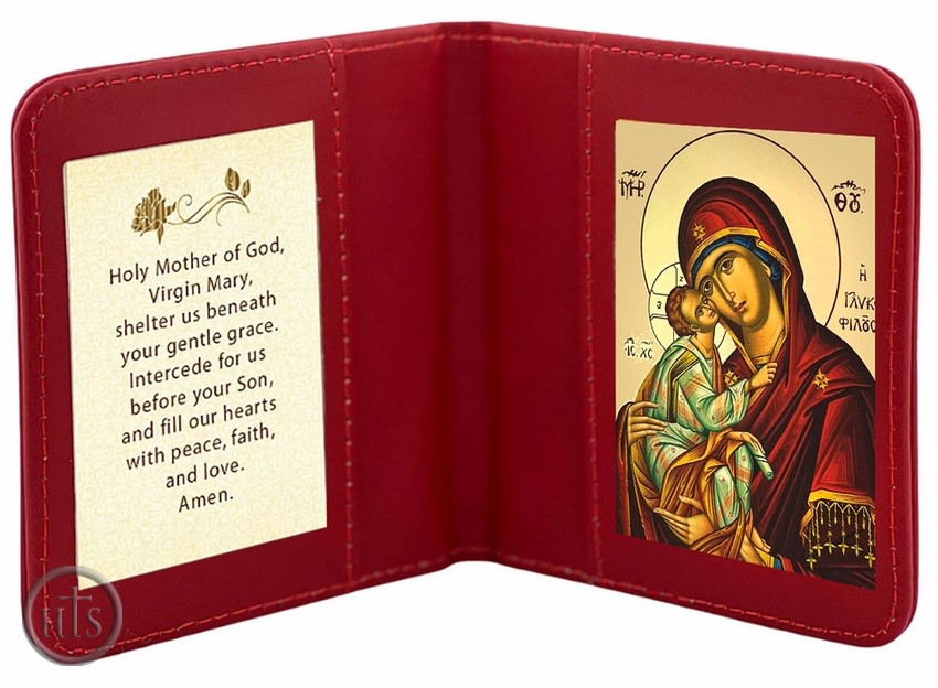 Photo - Travel Prayer Book with Virgin Mary Sweet Kissing Icon and Prayer