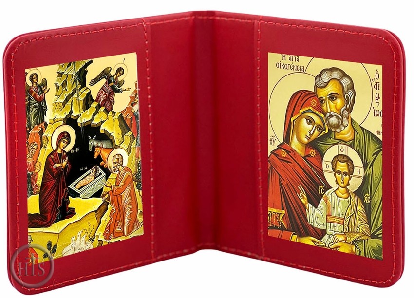 Product Image - The Nativity & Holy Family, Traveling Icon Diptych