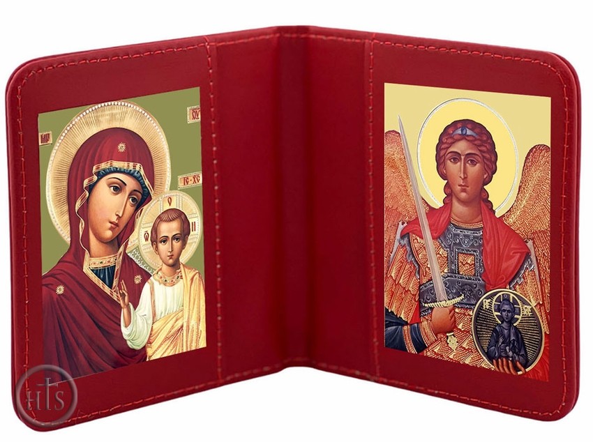 Image - Virgin of Kazan & Archangel Michael Traveling Icon Diptych