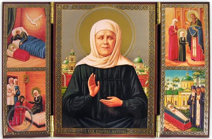Product Picture - Saint Matrona, Triptych with the Scenes of Matronas's life